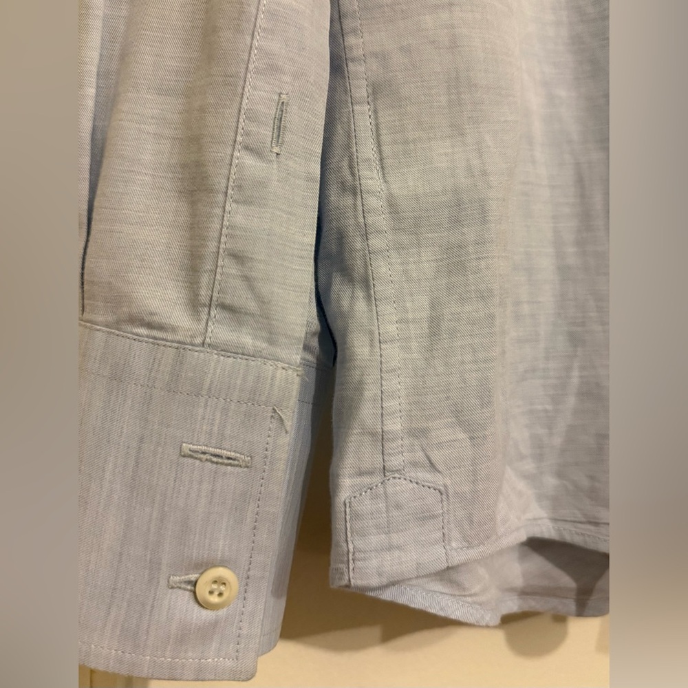 Brunello Cucinelli Basic Fit Light Blue Dress Shi… - image 4